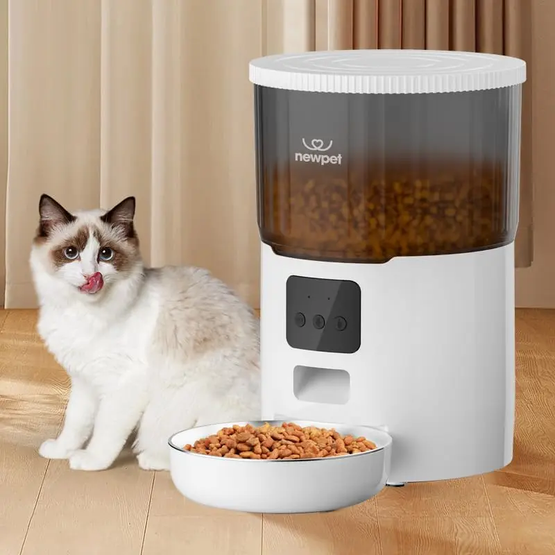 Comedouro automático Newpet de 4 litros com Wi-Fi